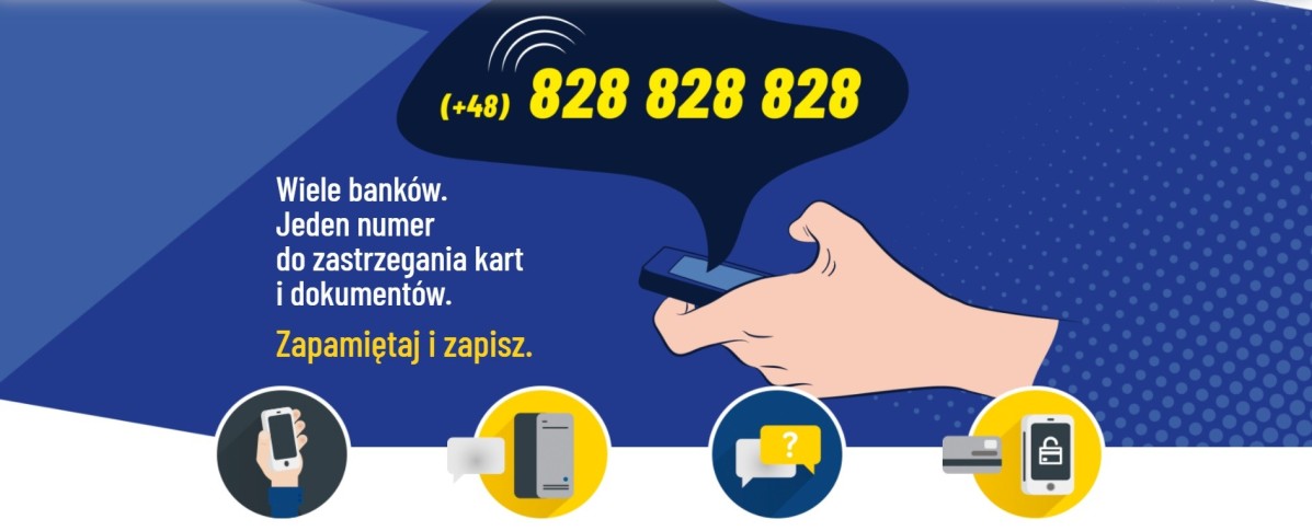 Grafika z numerem telefonu podanym z tekście.