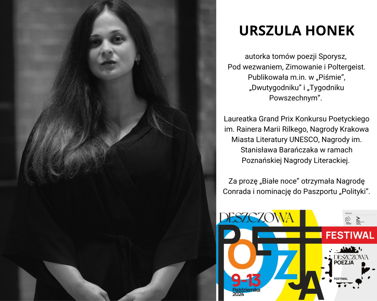Zdjęcie poetki wraz z opisem dostępnym w tekście.