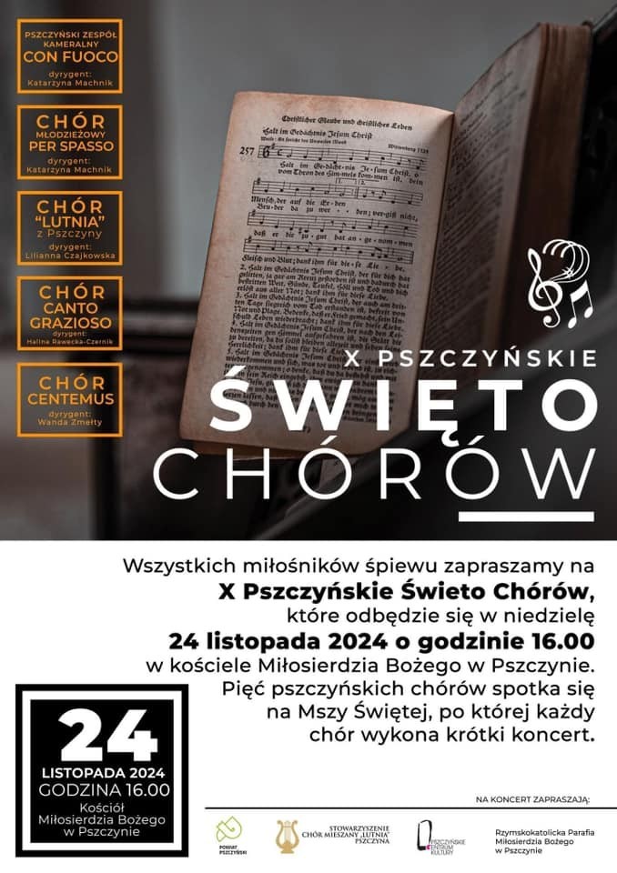 Plakat informujący o wydarzeniu. Informacje w tekście.